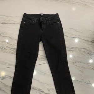 Black denim jeans